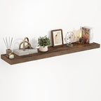 40 Inch Floating Shelves, 3D Textured Wood Grain, 40"x9.25"x1.5" Inch Deep Floating Shelves for Wall, Wooden Shelves for Bath