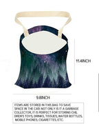 Car Trash Can, Durable Hanging Car Trash Garbage Bag, Cute Automotive Garbage Cans Organizer, Beautiful Galaxy Night Forest