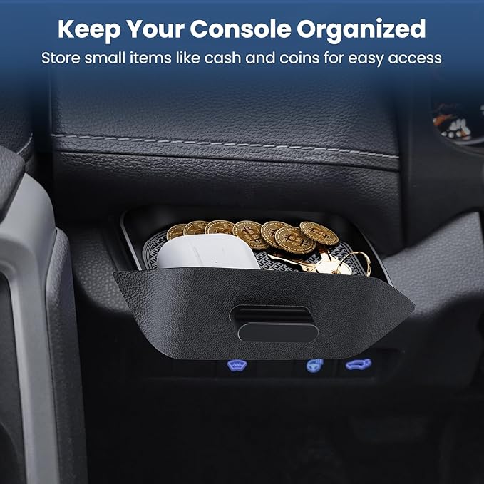 Upgraded Center Console Organizer Compatible with Toyota RAV4 2025 2024 2023 2022 2021 2020 2019 Interior Accessories, Drivers Side Cubby Drawer Organizer Storage Box