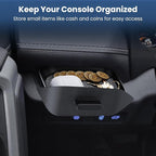 Upgraded Center Console Organizer Compatible with Toyota RAV4 2025 2024 2023 2022 2021 2020 2019 Interior Accessories, Drivers Side Cubby Drawer Organizer Storage Box