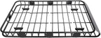 ECOTRIC 59" x 39" x 5.1" Universal Adjustable Roof Rack Cargo Carrier Basket with Extension Heavy Duty Steel Car SUV Top Luggage Storage Holder Basket for Travel 250LBS Weight Capacity
