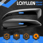 Driver Side Mirror Cover Replacement for Honda Civic 2016-2021, Insight 2019-2021 - Left Side Mirror Covers, Rear View Mirror Cap Black