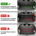 LASFIT Floor Mats & Cargo Mats for KIA Soul 2020-2025 (Only Fit Cargo Floor in Higher Position Without Subwoofer) All Weather TPE Custom Fit Floor Liners Car Mats & Trunk Mats Full Set
