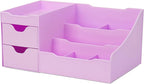 Uncluttered Designs Makeup Organizer With Drawers - Modern Countertop Storage for Cosmetics - Chic Vanity Holder for Perfume,