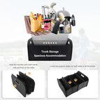 Large Capacity Trunk Organizer for Car,Foldable Multi-Compartment SUV Trunk Organizer for Storaging Tools Toys Foods,