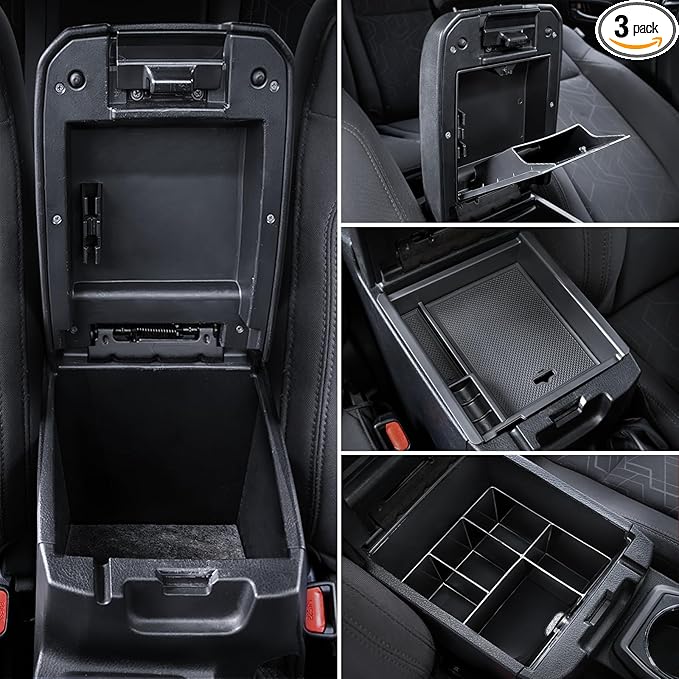 Center Console Organizer (3-piece set) for Tacoma 2016-2023 - for Tacoma Accessories