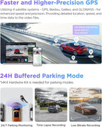 VIOFO A229 Pro 3 Channel 4K HDR Dash Cam, Dual STARVIS 2 Sensors IMX678 & IMX675, 4K+2K+1080P Front Inside and Rear Triple Ca