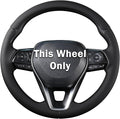 Fit for Toyota Steering Wheel Cover, Car Steering Wheel Cover for Toyota Corolla(2020-2026) Rav4(2019-2025) Camry(2018-2024) Venza(2021-2024) Avalon(2019-2022) Accessories (Black)
