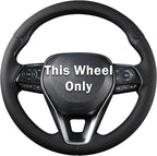Fit for Toyota Steering Wheel Cover, Car Steering Wheel Cover for Toyota Corolla(2020-2026) Rav4(2019-2025) Camry(2018-2024) Venza(2021-2024) Avalon(2019-2022) Accessories (Black)