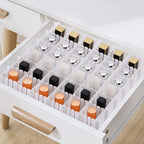 Foraineam 48Pcs Drawer Dividers, Adjustable DIY Grid Divider White Storage Organizer Separator, Socks Underwear Scarves Makeu