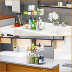Yieach Clear Acrylic Bathroom Counter Organizers and Storage Tray, 2 Tier Makeup,Perfume,Skincare Organizer Shelf & Vanity St