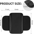 NBTEPEM 10 Pcs Car Floor Mats Full Set Car Accessories, Microfiber Leather Steering Wheel Covers 14.5-15 inch, Center Console Cover, Seat Belt Pads, Cup Coasters, Universal Interior Decor(Black)