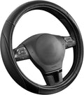 Rubbermaid Steering Wheel Cover – Universal Fit 14.5"–15" Steering Wheel Cover, Anti-Slip Grip, Breathable Leather, All-Seaso