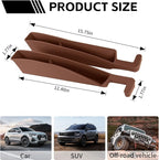 2PCS Car Seat Gap Filler Organizer, Multifunctional Seat Gap Storage Box for Phone Key, Stop Things from Dropping Between Seat and Console, Universal Interior Car Accessories (Dark Brown)