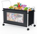 KEEGH Extra Large Toy Box for Kids with 360° Rotating Wheels, Heavy Duty Toy Chest for Boys and Girls, Toy Storage Organizer 
