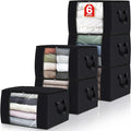 Fab totes Storage Bags,Clothes Blanket Storage Bins Foldable Closet Organizers with Reinforced Handle for Home Dorm Storage a
