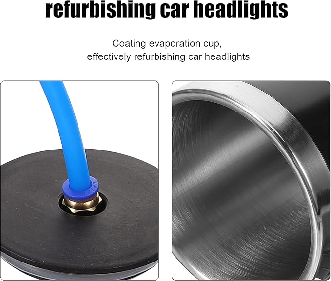 Car Headlight Restoration Kit with Atomizing Spray Cup and Leak-Proof Nozzle, Auto Headlamp Repair Tool Compatible with US Standard Plug for Headlight Renovation and Random Color