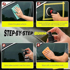 Cerium Oxide Glass Polishing Kit - Remove Scratches, Water Spots & Restore Clarity | Windshield Scratch Remover with Polish & Sealant | Complete DIY Kit