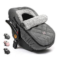 ACRABROS Car Seat Cover Baby: Winter Infant Carseat Canopy for Boy Girl Newborn, Zipper Peeping Window, Warm Cozy Cold Weathe