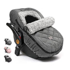 ACRABROS Car Seat Cover Baby: Winter Infant Carseat Canopy for Boy Girl Newborn, Zipper Peeping Window, Warm Cozy Cold Weathe