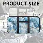 Blue Marble Car Sun Visor Organizer Auto Interior Accessories Car Storage with Card Holders Multi-Pocket Visor Organizer Storage for Car/SUV/Truck with Pockets Easy to Clean