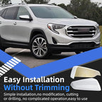 Passenger Side Mirror Cover Replacement for Chevrolet Equinox 2018 2019 2020 2021 2022 2023, for GMC Terrain 2018-2023 - Right Side Mirror Covers, Rear View Mirrors Cap Accessories White