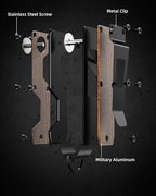 Key Organizer Compact Key Holder Metal Key Chain Minimalist key case key holder for keychain Secures 1-5 Keys