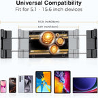 PLDHPRO iPad Holder for Car CD Slot, Adjustable Tablet Mount Air Vent Stand Compatible with 5.1'' -15.6'' Phone, iPad mini/Air/Pro, Galaxy Tab, Z Fold, Vehicle GPS Navigation Accessories