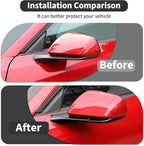 Rearview Side Mirror Decoration Trim Cover Compatible with Mustang IExterior Accessories 2024 2025(Black)