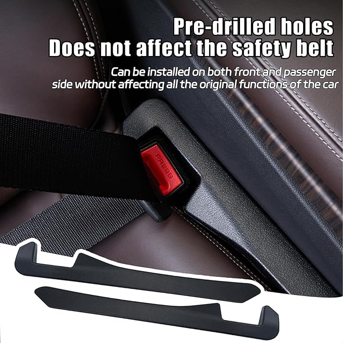 2PCS Car Seat Gap Filler, Soft Foam Leather Seat Side Gap Filler Plug, Fill The Gap Between Seat and Console, Stop Things from Dropping, Universal Interior Car Accessories (Black)