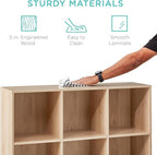 Best Choice Products 9-Cube Storage Organizer, 11in Shelf Opening, Bookcase, Display Shelf, Customizable w/ 3 Removable Back 