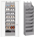 STORAGE MANIAC Over the Door Shoe Organizer Heavy-Duty Large Deep Pocket Hanging Shoe Organizer Shoe Rack Door Closet Shoe Or