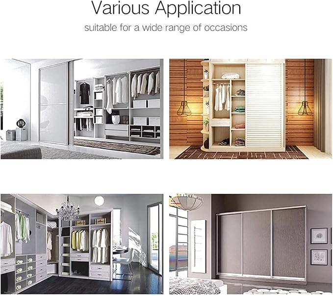 Wardrobe Clothes Rail, Wardrobe Chrome Pull Out Retractable Wardrobe Clothes Hanger Rail Towel Coat Racks Closet Rod, Extendi