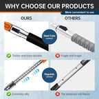 REALYOU 49.2" Snow Brush & Ice Scraper for Car Windshield, Upgraded Extendable Snow Brush with 360° Pivoting Brush Head and Foam Grip for Car Auto Truck SUV