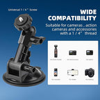 BRDRC Pocket 3 Suction Cup Mount, For Xtra Muse Car Windshield Window Dash Holder Kit with Expansion Adapter for Insta360 X4 X5 Go 3S for GoPro Max Mini Hero Pocket 3 2 Action 6 5 Pro Nano Accessories
