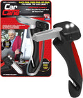 Emson Car Cane, All-in-One Car Cane Door Handle and Mobility Aid with Built in LED Flashlight, Window Breaker Seatbelt Cutter