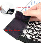 Universal Mesh Cargo Net Storage Net Wall Sticker Organizer Pouch Bag Storage Mesh Net for Car Trunk Storage Add On Organizers for Car Truck (15" x 9.5"(2 Packs, W/Loop))