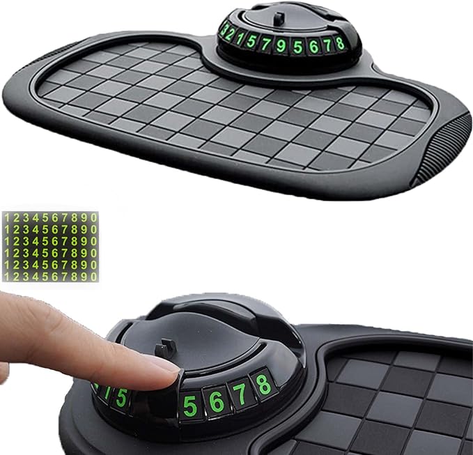 2026 Upgrade Anti Slip Mat for Car Dashboard,Multifunction Car Anti-Slip Mat Auto Phone Holder,Car Antis Slips Mats with Temp