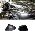 Compatible with Tesla Model Y Side Mirror Cover Replacement 2021 2022 2023 2024, Right Passenger Side Rearview Mirror Cover Cap for Model Y Accessories(Black)