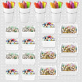 20 Pcs Pegboard Bins and Cups with Hooks and Loops, Peg Board Hooks Assortment Organizer, Pegboard Storage Arrangement Bin Ki