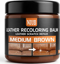 Leather Recoloring Balm Leather Color Restorer Scratch Repair Leather Paint for Furniture Couches Car Seats Shoes Bags Leathe