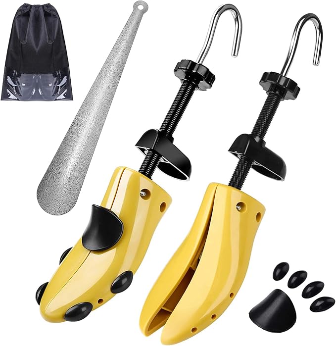Eachway Pair of Professional 2-Way Premium Shoe Stretcher Tough Plastic Shoe Trees, Adjustable Length & Width Durable Shoe Sh