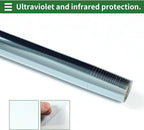 Motoforti Universal Car Window Tint Film Privacy Film 6.56 ft x 23.62 Inch Carbon 2PLY PET Light Blue 1 Pc VLT 78% IRR 15% URV 40%
