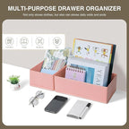 DIMJ Drawer Organizers - Set of 12 Fabric Closet Organizers and Storage, Drawer Dividers for Baby Clothes, Socks, Belt, Tie (