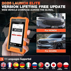 2026 LAUNCH Creader Elite OBD2 Scanner for Honda Acura, Full System Bi-Directional Diagnostic Scan Tool, Full Reset Code