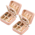Neveika Jewelry Box with Mirror,Small Jewelry Organizer Box，Travel Jewelry Case for Women，Gift Jewelry Boxes for Female Girls