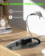 Handheld Vacuum Cordless, Rechargeable Car Vacuum Cleaner with Multiple Attachments, Portable Hand Held Vacuum Suction Power,