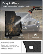 KIWI MASTER Floor Mats for 2018-2026 Jeep Wrangler JL 2-Door, OEM Replacement 82215202AE, Custom Fit All Weather Car Mats, Heavy Duty TPE Floor Liners, Front & Rear 2 Row, Black