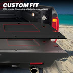 LASFIT Tailgate Mat for Honda Ridgeline 2017 2018 2019 Tailgate Liner, Custom Fit Anti-Scratch Anti-Slip Easy Installation TPE All Weather Tailgate Protector Cover, Black