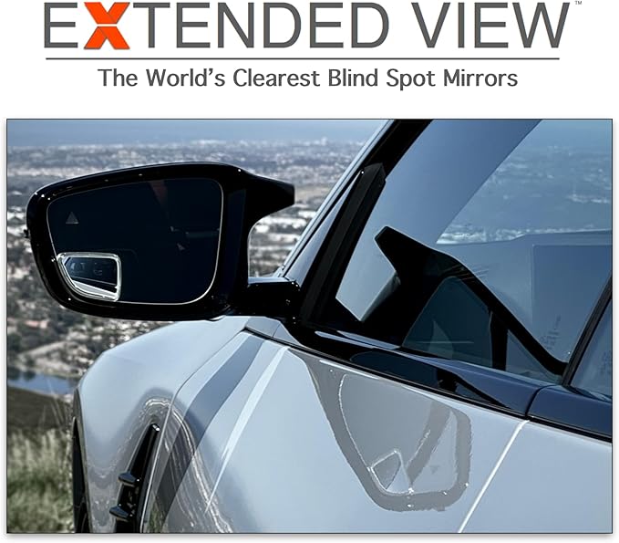 Blind Spot Mirrors- Compatible with BMW G22 430i, M440i Extended View (G83 M4 Convertible (2023 - Present)), Glass - 2 Piece Set (Left & Right)